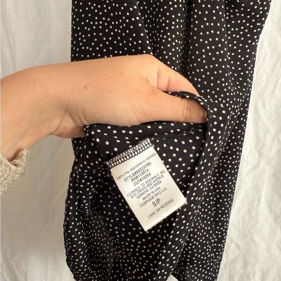 Anthropologie Ro & De flowy tank with black polka dots Size Small - Picture 7 of 12